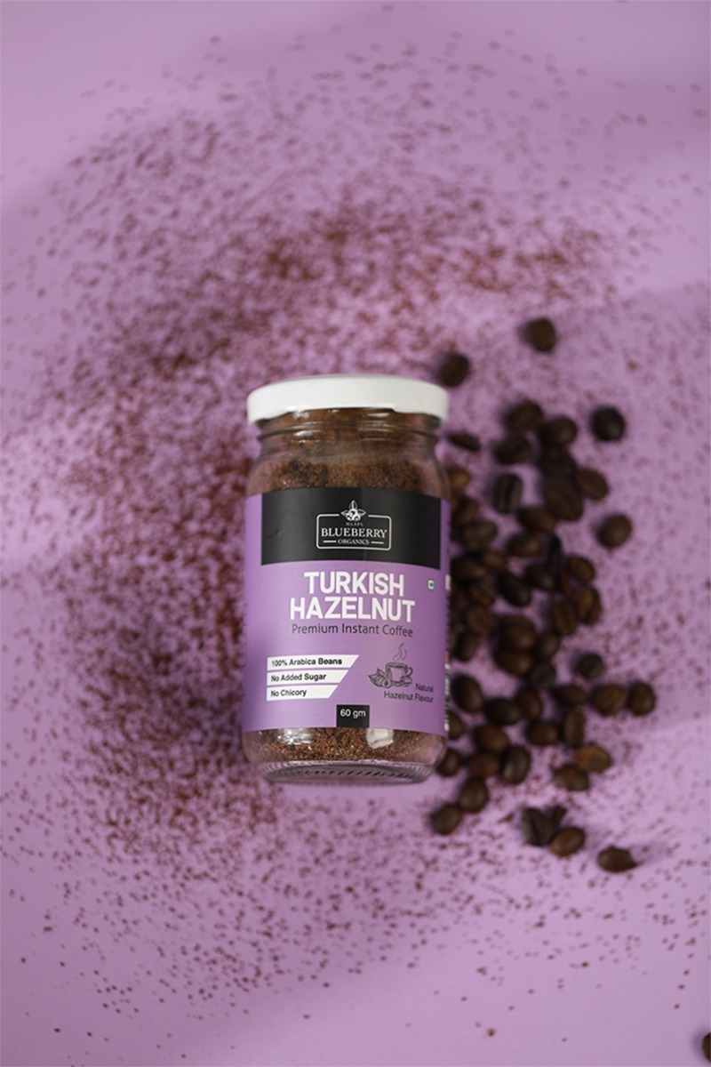 Turkish Hazelnut Coffee — MLSPL Blueberry Organics pack