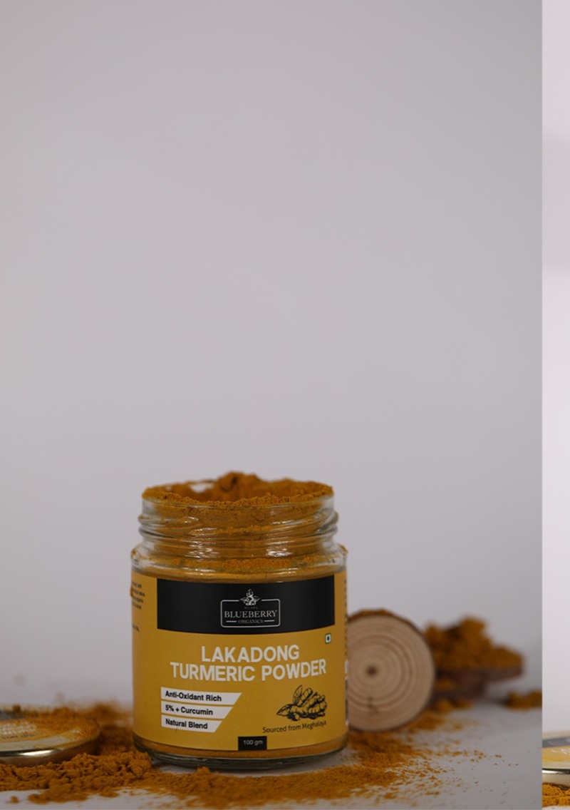 Lakadong Turmeric Powder — MLSPL Blueberry Organics pack